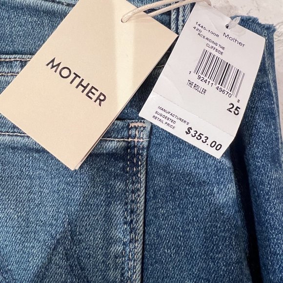 MOTHER- The Hustler Roller Heel Fray in Perfect Drug wash- BRAND NEW WITH TAGS - Picture 6 of 7